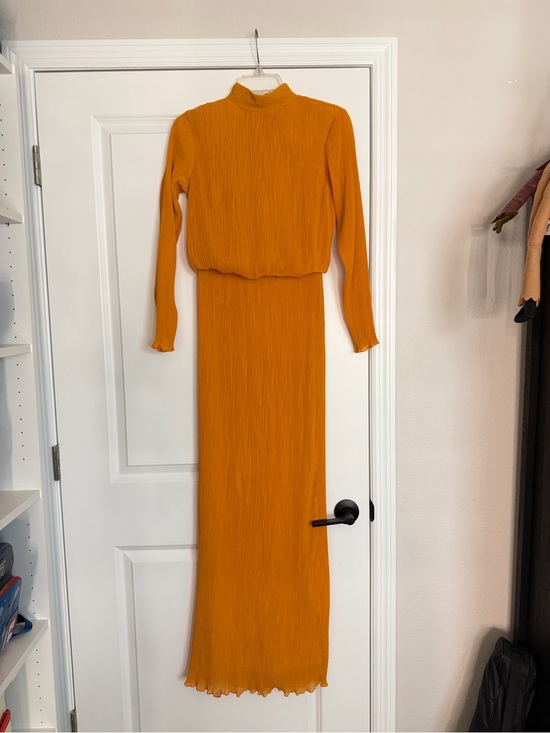 ASOS Dresses & Skirts - ASOS Long Sleeve Gown in Mustard